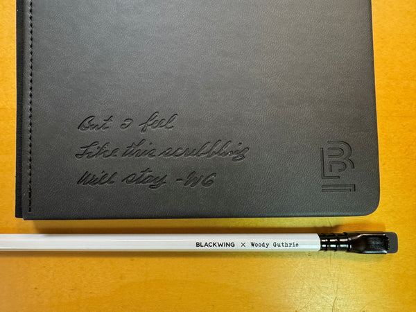 Blackwing X Woody Guthrie "Mermaid Avenue" Notebook and Pencil Set