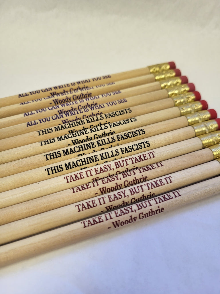 Woody Sez ~ Set of 12 eco-pencils