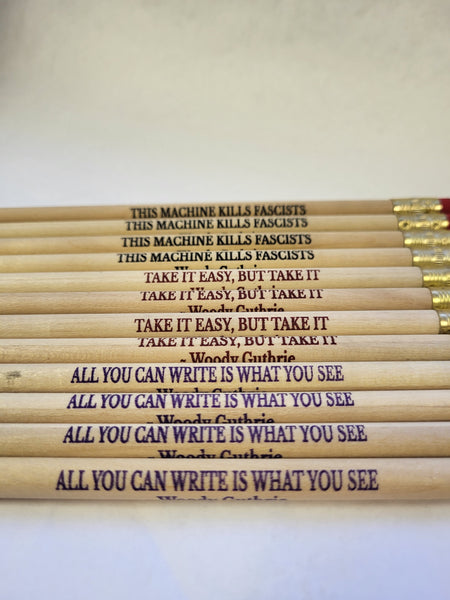 Woody Sez ~ Set of 12 eco-pencils