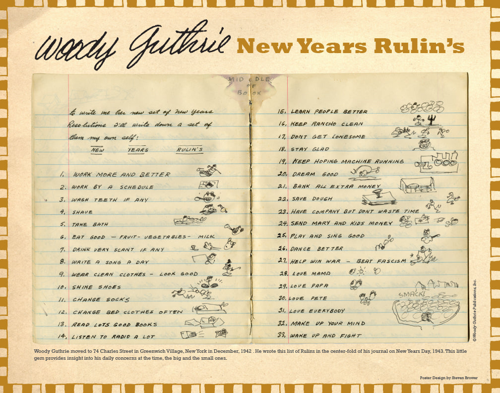 Print - Woody's New Years Rulin's 14x11"