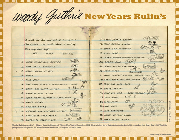 Print - Woody's New Years Rulin's 14x11"