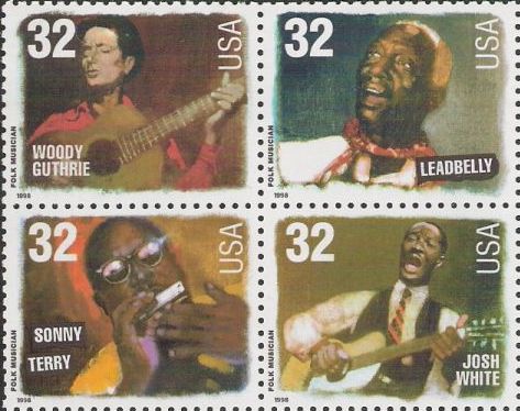 Folk Musicians Stamp (Set of 4)