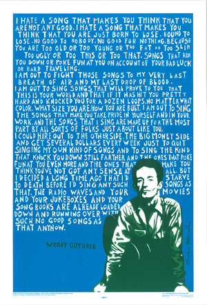Woody Guthrie Poster